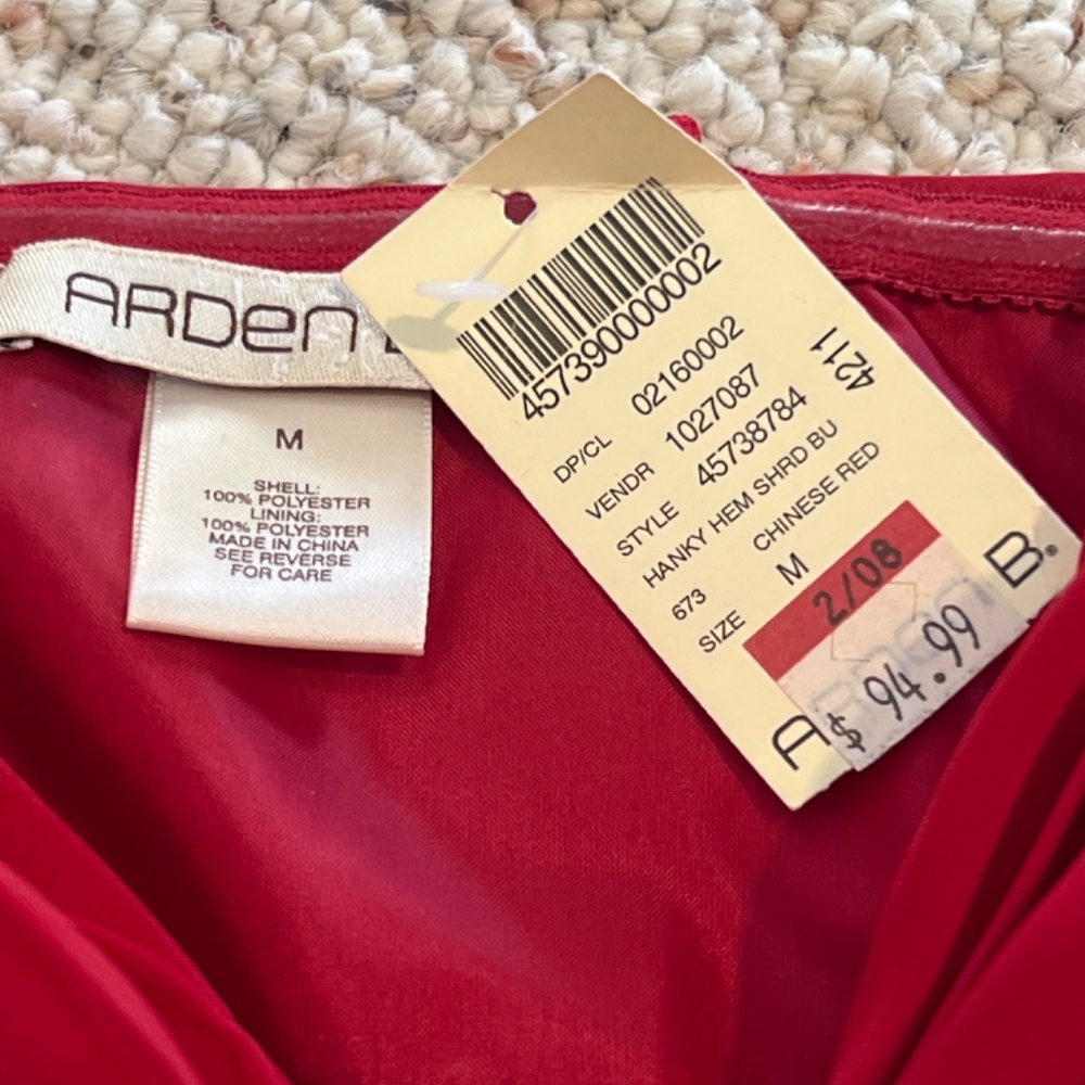 Gorgeous Arden B red flowing tiered dress, M. NWT - Picture 5 of 11